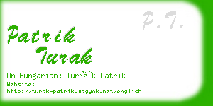 patrik turak business card